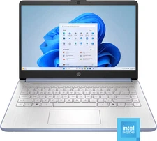 HP - 14" Laptop - Intel Processor N150 2025 - 4GB Memory - 128GB UFS - Sky Blue
