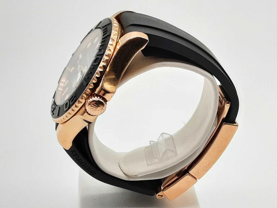 Rolex 268655 37 Yacht Master 18k Rg Black Dial Oysterflex Watch Do0125lsxzxde - Image 4 of 4