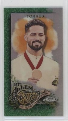 2022 Allen & Ginter Chrome Mini Green Refractor 6/99 Ariel Torres Rookie RC 00li
