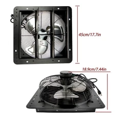 Shutter Exhaust Fan Shop Exhaust Fan 14'' Remote Control Wall-mount Attic Fan