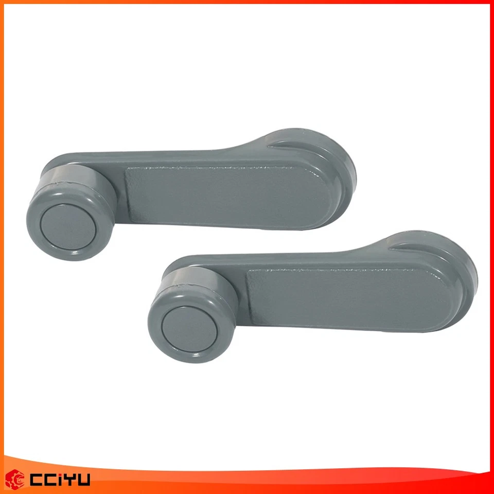 Manivela de ventana gris diestro diestro diestro 4 piezas para Nissan para 720 para camioneta D21 Foto 2 de 4