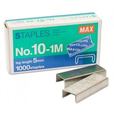 Mini Staple No.10 for Compact Handy Staplers   1,000 Staples per Box