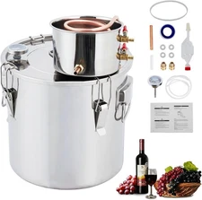 10Gal Alcohol Still 38L Alcohol Distiller Stainless Steel Distillery Kit for DIY