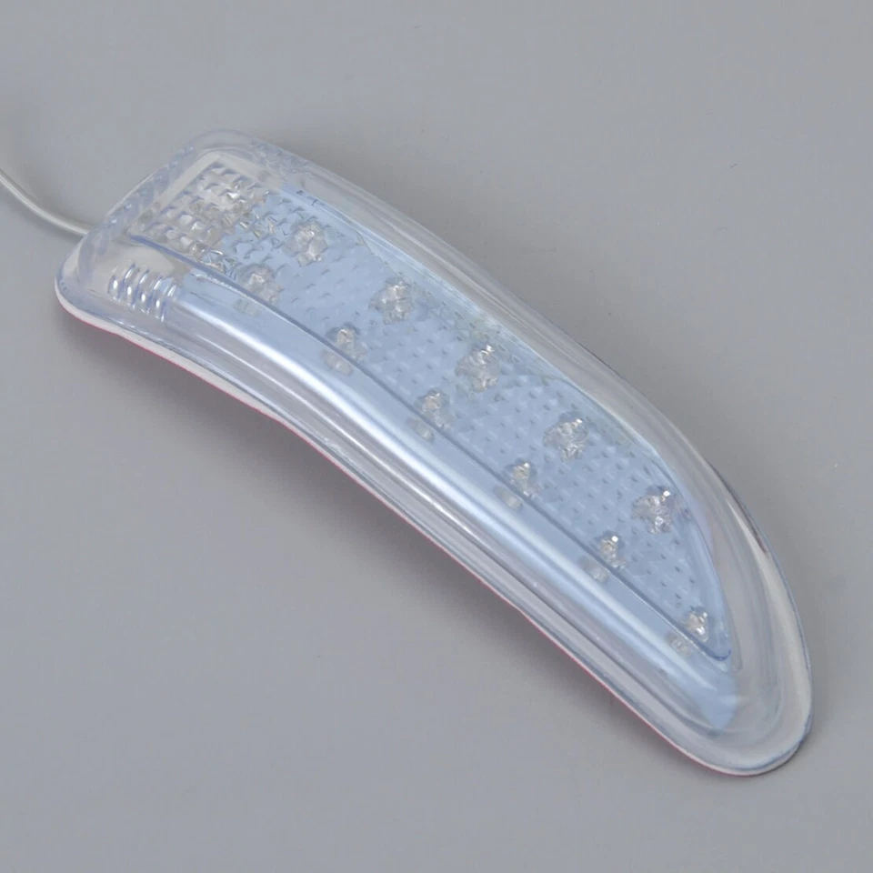 Espejo retrovisor lateral anticolisión coche 13 LED luz de señal de giro suave lámpara indicadora Foto 3 de 4