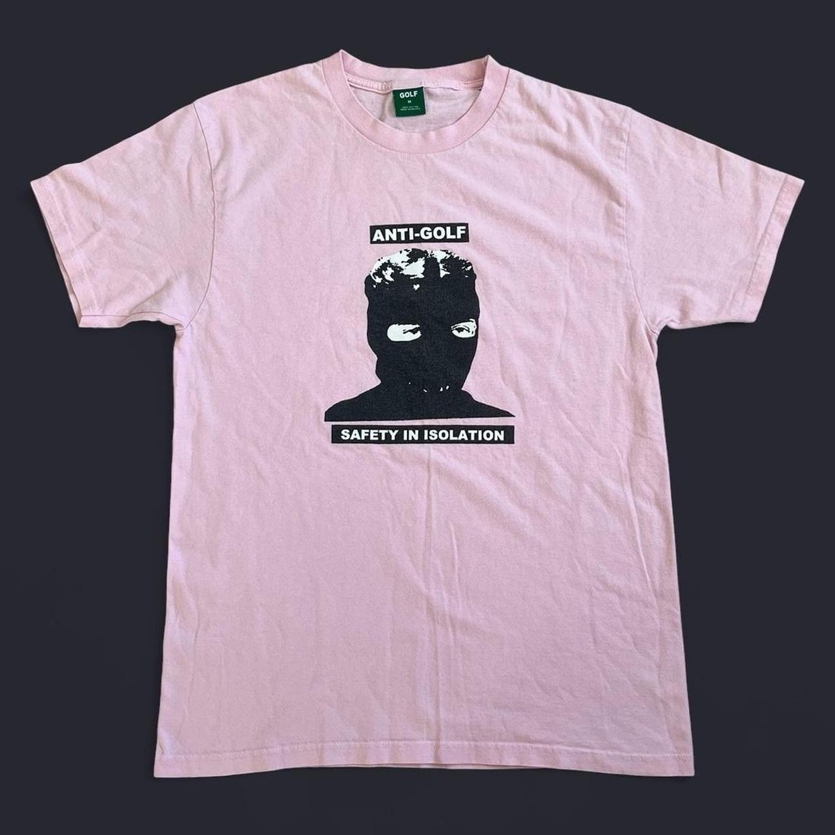 Golf Wang Anti-Golf “Safety in Isolation” Pink Shirt Medium Tyler