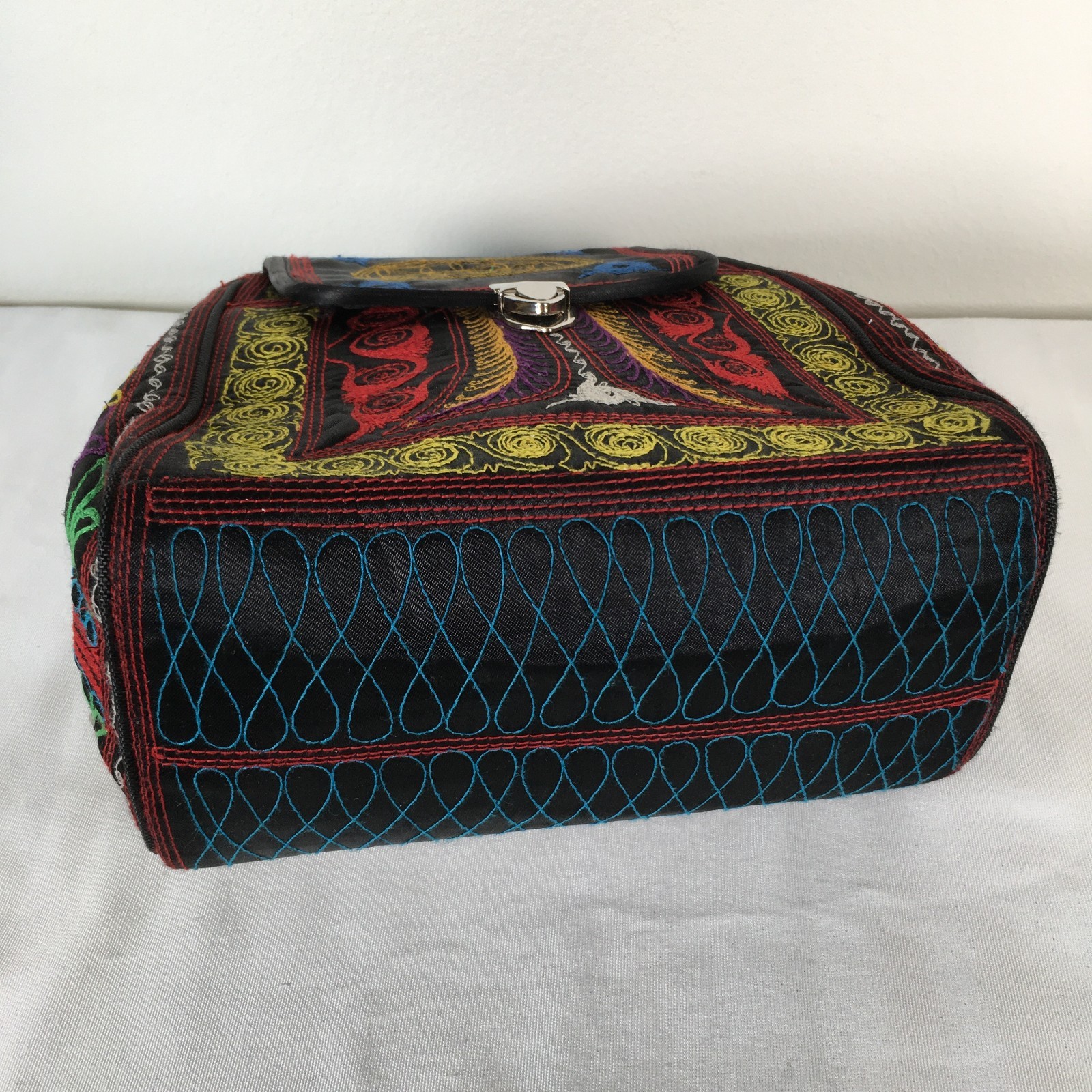 Wisdom Wear Multi Colored Backpack Embroidered Bo… - image 7