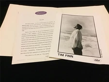 Tim Finn “Before and After” Album Release Original Press Kit w/Photo & Folder
