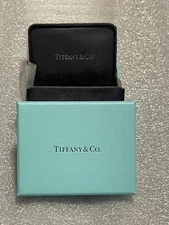 NEW Tiffany & Co Black Small Earrings Case and Outer Box