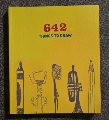 Chronicle Books 642 Things to Draw Illustrated Sketchbook Cardboard Cover