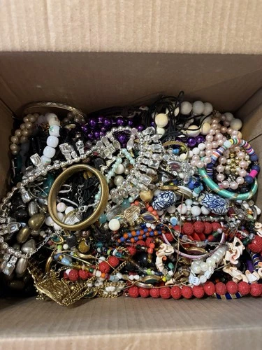 vintage to modern jewelry costume mix lots Approximately 4.5 Pounds