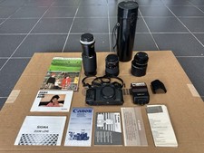 Canon Speedlite 244T Camera With Flashlight And Accessories, All Sold As Is.