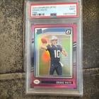 Drake Maye 2024 Panini Donruss Optic Rated Rookie Pink Prizm PSA 9 Gem MT #229