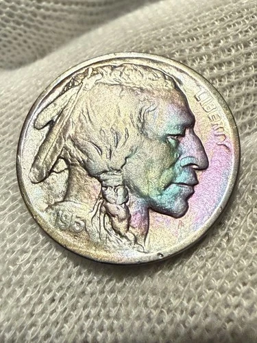 * 1913-D TYPE 1 * SUPERB+ GEM AU+ BUFFALO NICKEL* FROM ORIGINAL COLLECTION Toned