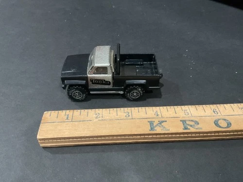 1978 Tonka Pickup Truck Black And Silver Vintage  Made in USA