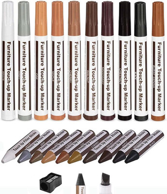 Furniture Markers Touch Up,  21 Pcs Wood Filler Floor Scratch Repair Kits, Wood