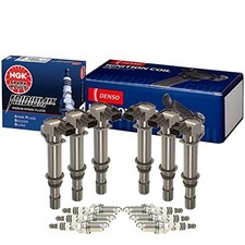 Denso 6 COP Direct Ignition Coils & NGK 6 Iridium IX Spark Plugs Gap 0.044" K...