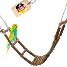 Vogelbrücke Spielzeug für Wellensittich Vogelleiter Sitzbrett Nymphensittich