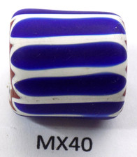 Sweet Authentic Antique Venetian Chevron Trade Bead African MX40 Bg 64