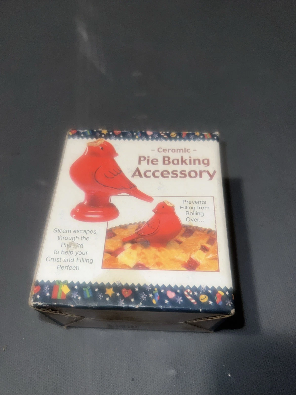 Vintage Ceramic Bird Pie Baking Saver Steamer Accessory,