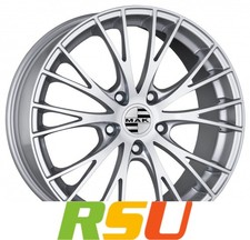 MAK Rennen silver 8x18" ET50 LK5 130 ML 71.6 Alufelgen 18 Zoll