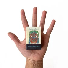 Mini Jade Aztec Oracle Deck & Booklet – Indie Tarot, Mesoamerican Myth, Spiritua