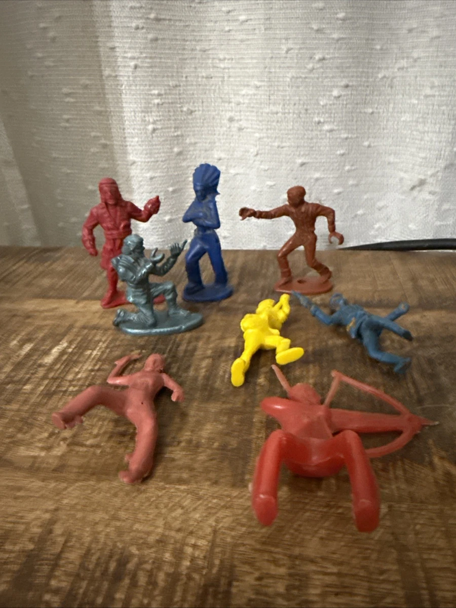 TimMee Figurines en plastique Cowboys et Indiens – 40 pièces – Fabriqué aux États-Unis