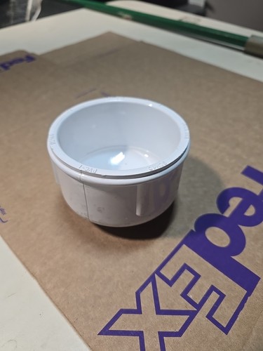 TIGRE 3" DWV PVC Cap. Hub - Picture 2 of 2