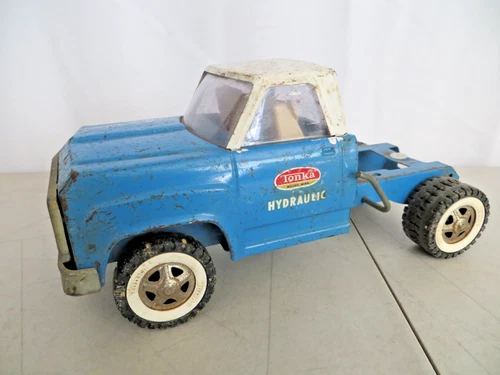 Vintage 1960’s Tonka Hydraulic Blue Dump Truck Pressed Steel Made In USA - Parts