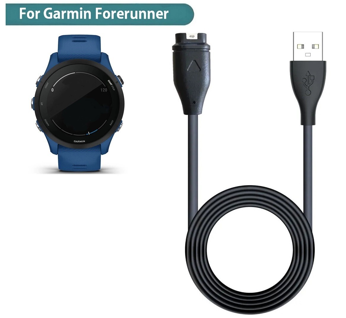 Charging Cable Garmin Forerunner 245 Oplader Charger Forerunner