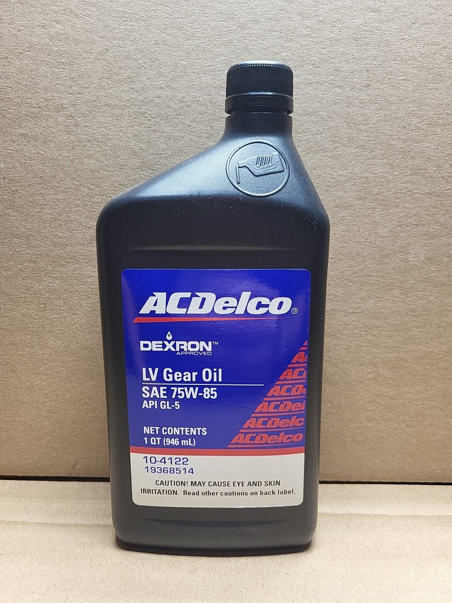 Genuine GM ACDelco LV GEAR OIL SAE 75W-85 APL GL-5. 10-4122 