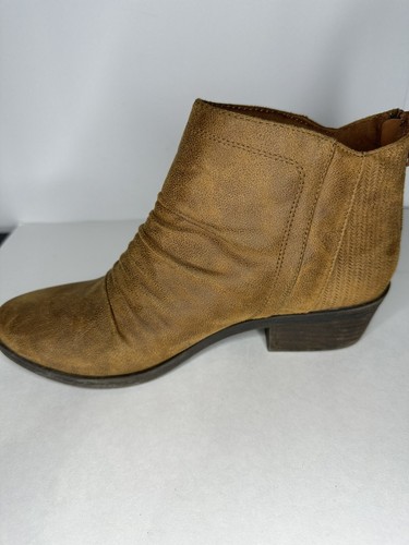 Botas al tobillo Bare Traps para mujer coñac Georgina bronceado gamuza talla 6 con cremallera - Imagen 8 de 10