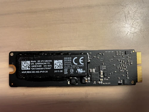 Samsung 128GB SSD SSUBX 655-1857L MZ/JPV1280/0A6 For Apple MacBook
