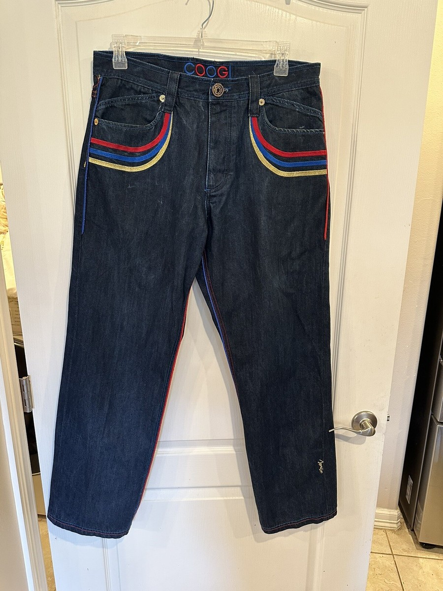 パンツ vintage Australia coogi design pants Vintage COOGI Australia Jeans Pants Men's Colorful Embroider
