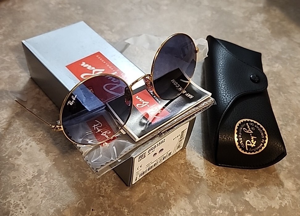 🔥 RAY-BAN RB3592 Sunglasses JA-JO 001/I9 55mm Arista Gold 🔥 RAY-BAN RB3592 Sunglasses JA-JO 001/I9 55mm Arista Gold
