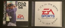 PGA Tour 98 PlayStation, 1997 Manual and Back Cover ONLY no disc 