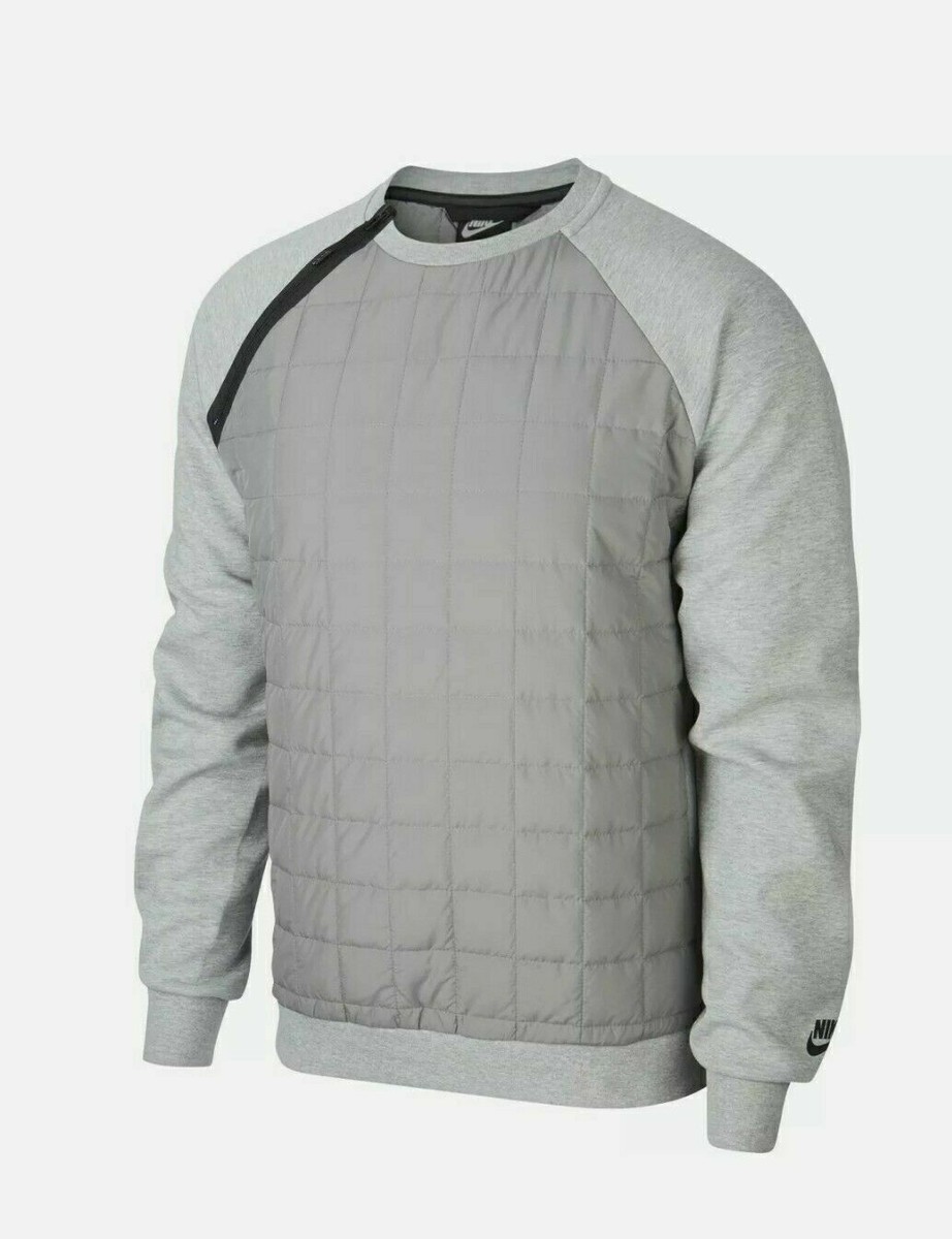 nike quilted sweatshirt