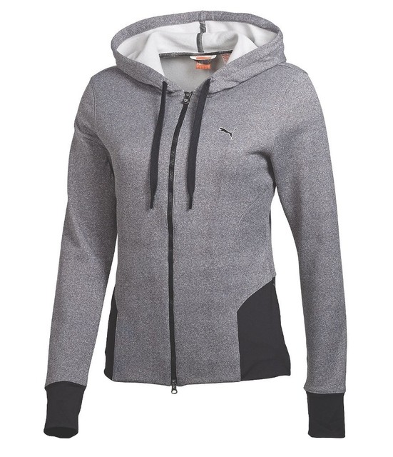 Puma Womens Full Zip Golf Hoodie warmCell Fleece Gray Black Size XSmall | eBay