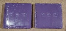 2 Creative Memories Make A Wish Purple Silver Star Swirls Album 7x7 w/ Pages NEW