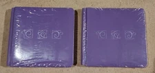 2 Creative Memories Make A Wish Purple Silver Star Swirls Album 7x7 w/ Pages NEW