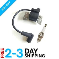 Briggs & Stratton Ignition Coil & Spark Plug Set - Compatible with Numerous M...