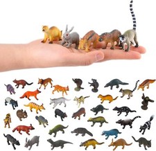 36PCS Small Animal Figures for Kids  Realistic Forest Animal Toys Set,Educational