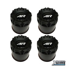 4 X American Racing Wheel Center Cap 5.15 Satin Black Push Thru 1515006016