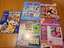 Lot of 5 scrapbooking magazines/books Like New 