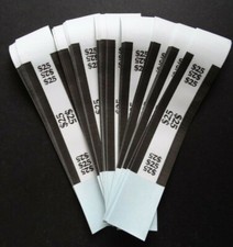 50 - Black 25 Cash Money Self-Sealing Straps Currency Bands