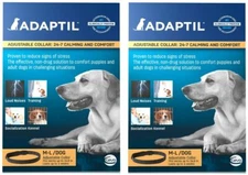 Adaptil Adjustable Calming & Comfort Collar | M to L Dog | (2) Two Collars