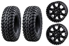 Tusk Terrabite 28x10-14 UTV Tires on Wheels F...