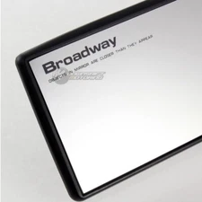 Broadway 300mm Wide Flat Interior Clip On Car Truck Rear View Mirror Universal 6