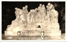 FOREST LAWN MEMORIAL PARK real photo postcard rppc HOLLYWOOD CALIFORNIA CA