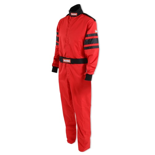 RaceQuip One Piece Single Layer Racing Driver Fire Suit SFI 3.2A/1 2XL Red - Picture 3 of 11