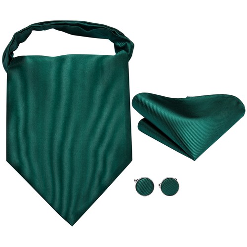 Vintage Mens Cravat Ascot Set Wedding Formal Casual Scarf Suit Wear Gift - Picture 34 of 91